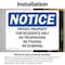 Signmission Private Property For Residents Only No Trespassing OSHA Notice Sign, Vinyl Decal, 7in x 5in, 2PK OS-2PACK-NS-D-57-L-17832 - alternate 2
